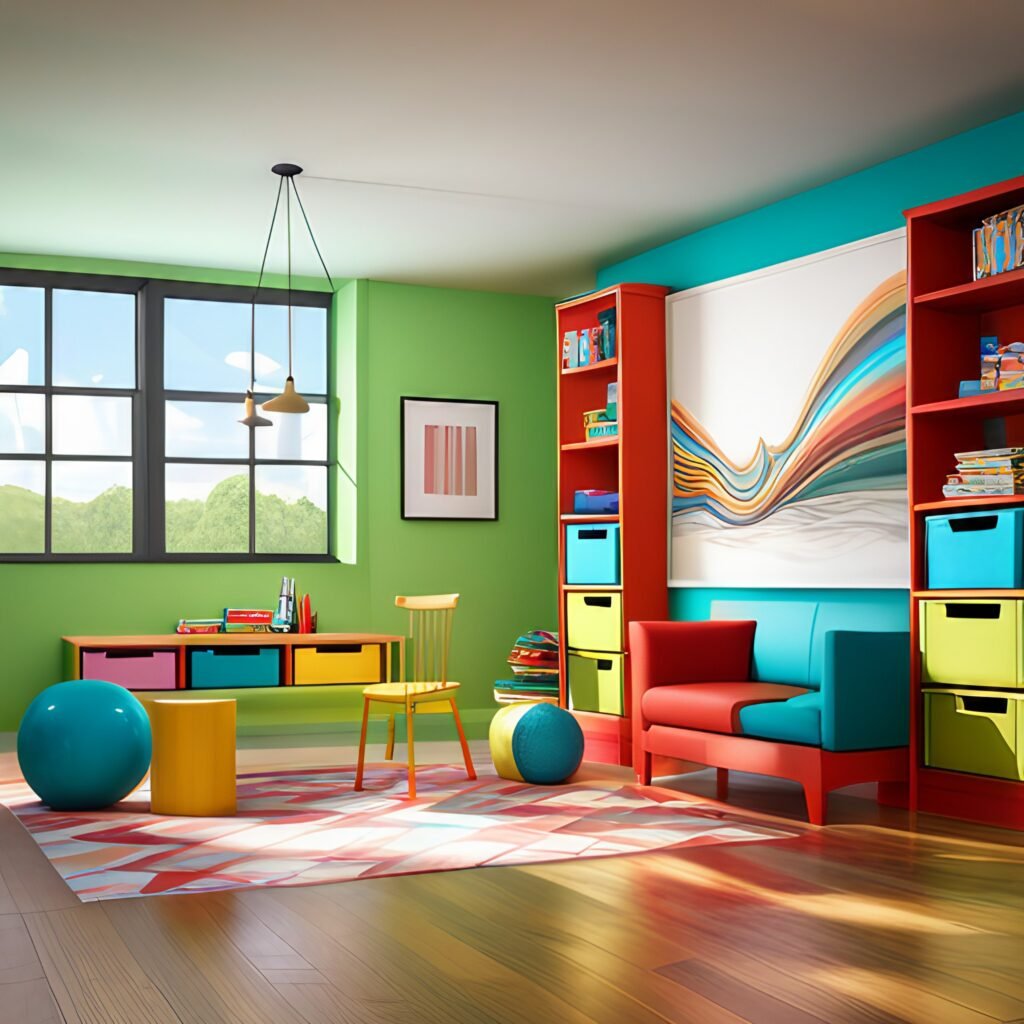 beautiful children playroom design image