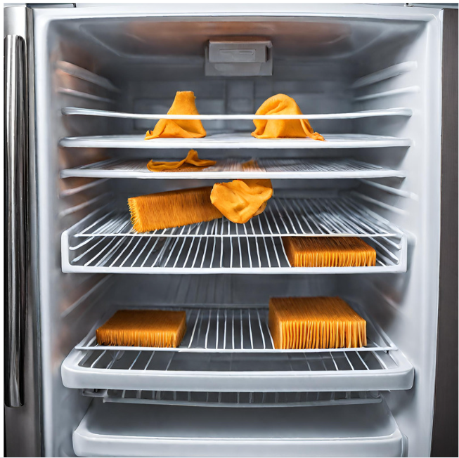 image of cleaning of refrigerator coils